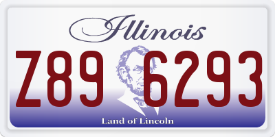 IL license plate Z896293