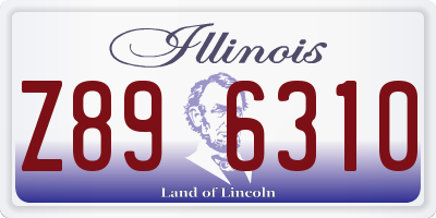 IL license plate Z896310