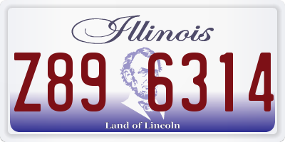 IL license plate Z896314