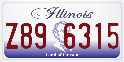 IL license plate Z896315