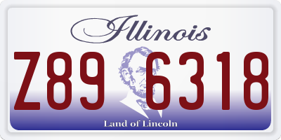 IL license plate Z896318