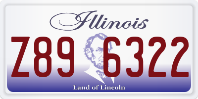 IL license plate Z896322