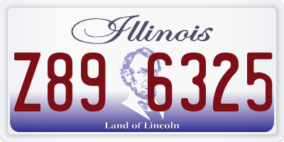 IL license plate Z896325