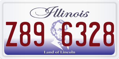 IL license plate Z896328