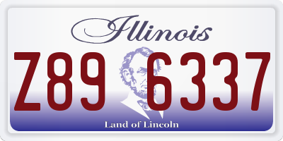IL license plate Z896337