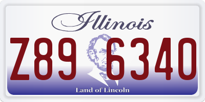 IL license plate Z896340