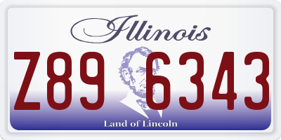 IL license plate Z896343
