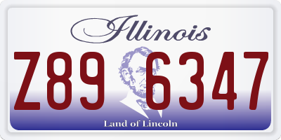 IL license plate Z896347
