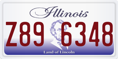 IL license plate Z896348