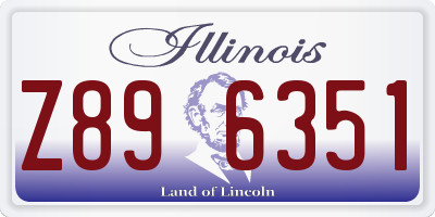 IL license plate Z896351