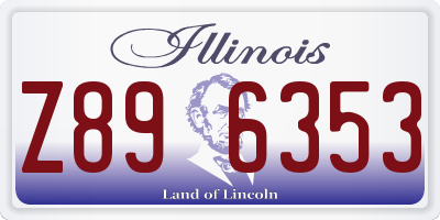 IL license plate Z896353