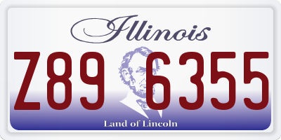 IL license plate Z896355