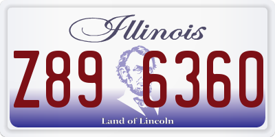 IL license plate Z896360