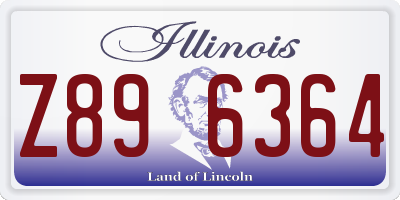IL license plate Z896364