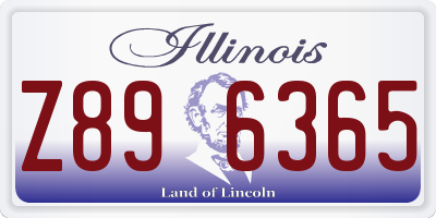 IL license plate Z896365