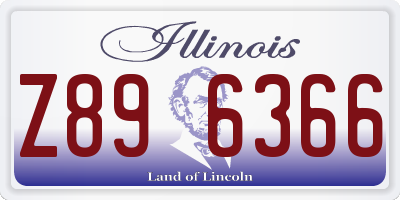 IL license plate Z896366
