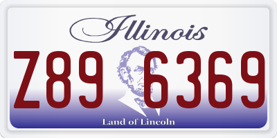IL license plate Z896369