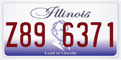 IL license plate Z896371