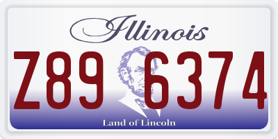 IL license plate Z896374