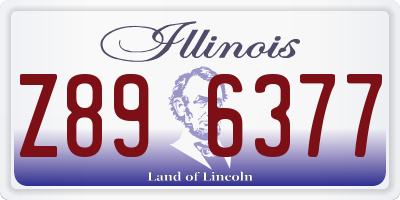 IL license plate Z896377