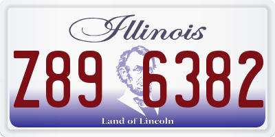 IL license plate Z896382