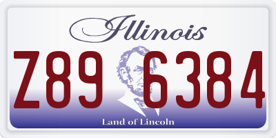 IL license plate Z896384