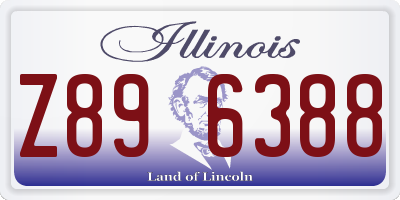IL license plate Z896388