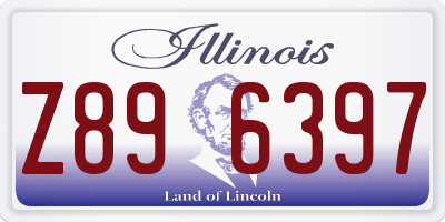 IL license plate Z896397