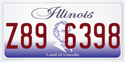 IL license plate Z896398