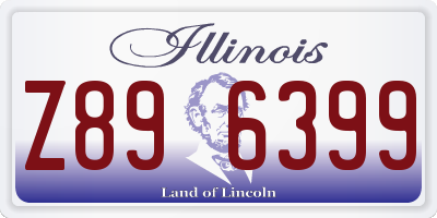 IL license plate Z896399