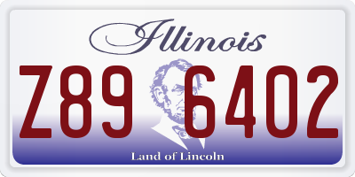 IL license plate Z896402