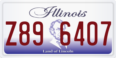 IL license plate Z896407