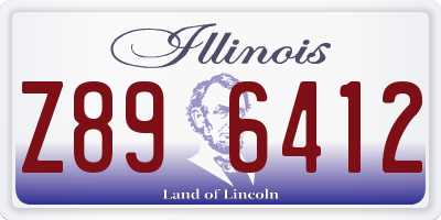 IL license plate Z896412