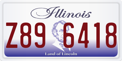 IL license plate Z896418
