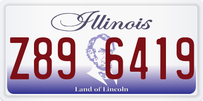 IL license plate Z896419