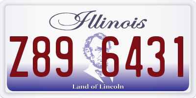 IL license plate Z896431