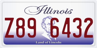 IL license plate Z896432