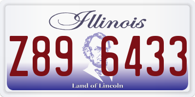 IL license plate Z896433