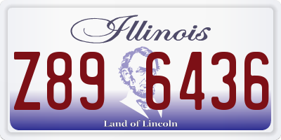 IL license plate Z896436