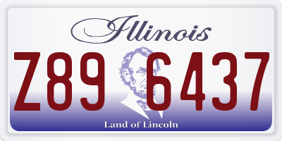 IL license plate Z896437