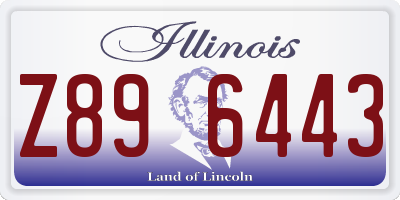IL license plate Z896443