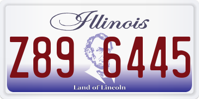IL license plate Z896445