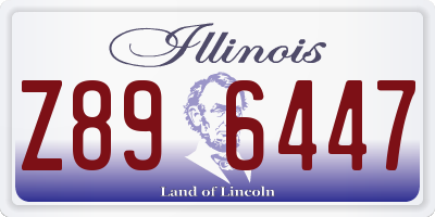 IL license plate Z896447