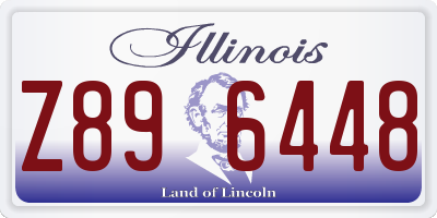 IL license plate Z896448