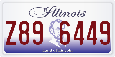 IL license plate Z896449