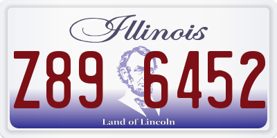 IL license plate Z896452