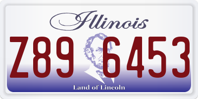 IL license plate Z896453