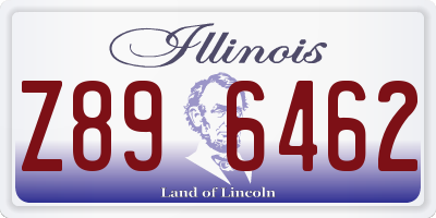 IL license plate Z896462
