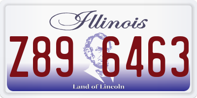 IL license plate Z896463
