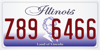 IL license plate Z896466